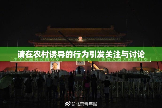 请在农村诱导的行为引发关注与讨论