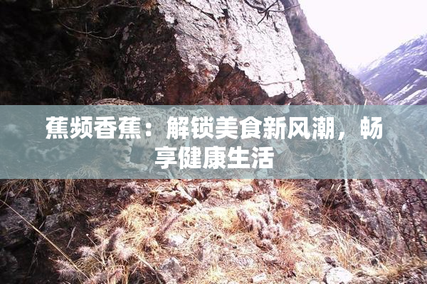 蕉频香蕉：解锁美食新风潮，畅享健康生活