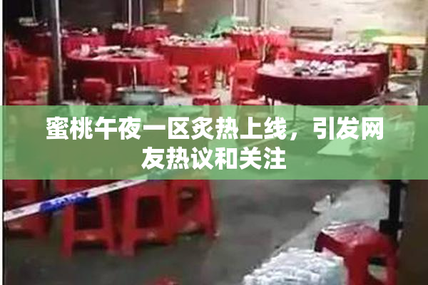 蜜桃午夜一区炙热上线，引发网友热议和关注