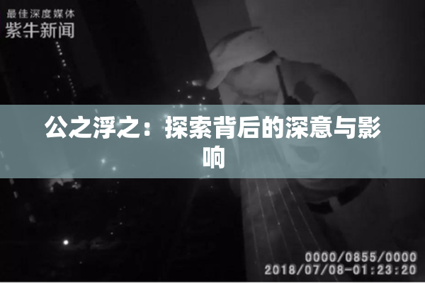 公之浮之：探索背后的深意与影响