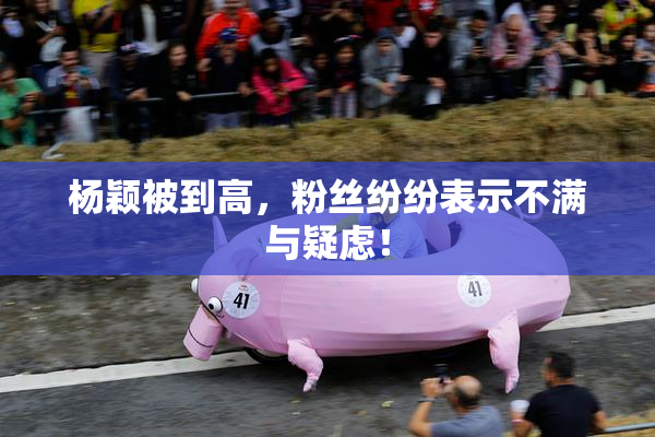 杨颖被到高，粉丝纷纷表示不满与疑虑！