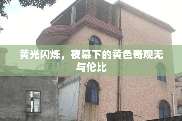 黄光闪烁，夜幕下的黄色奇观无与伦比