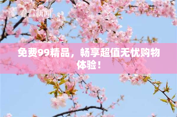 免费99精品，畅享超值无忧购物体验！