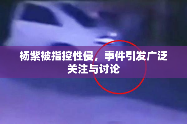 杨紫被指控性侵，事件引发广泛关注与讨论