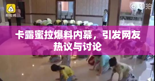 卡露蜜拉爆料内幕，引发网友热议与讨论