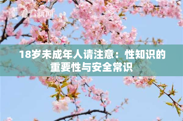 18岁未成年人请注意：性知识的重要性与安全常识