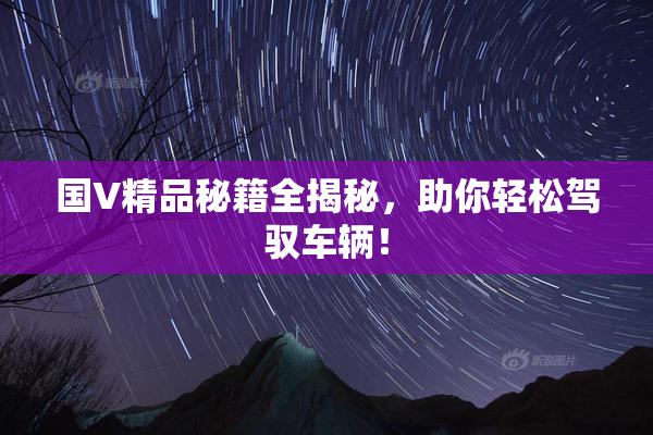 国V精品秘籍全揭秘，助你轻松驾驭车辆！