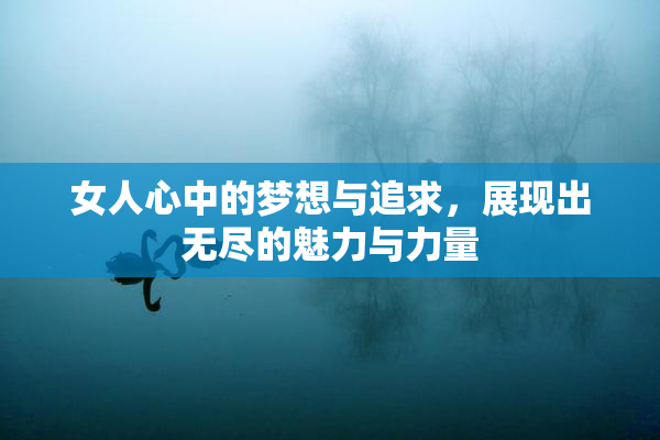 女人心中的梦想与追求，展现出无尽的魅力与力量