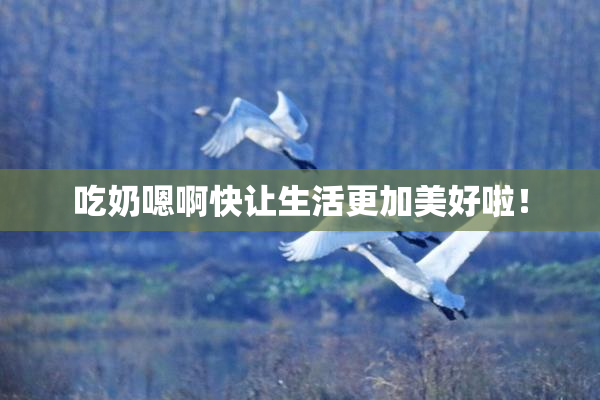 吃奶嗯啊快让生活更加美好啦！