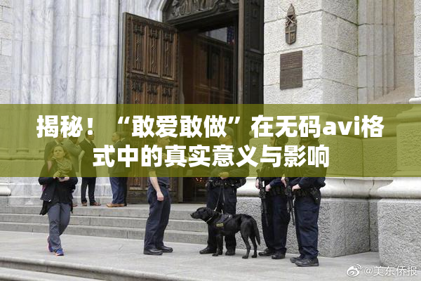 揭秘！“敢爱敢做”在无码avi格式中的真实意义与影响