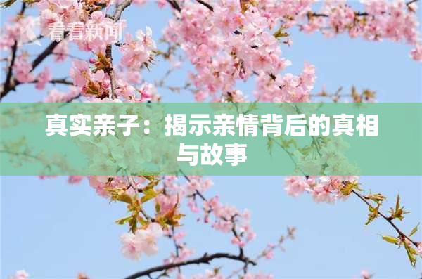 真实亲子：揭示亲情背后的真相与故事