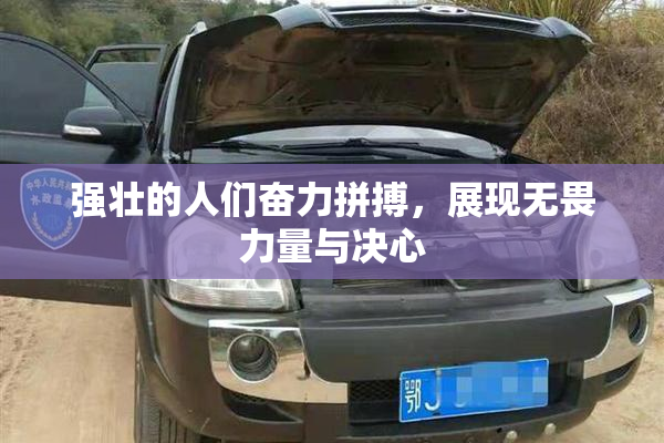 强壮的人们奋力拼搏，展现无畏力量与决心