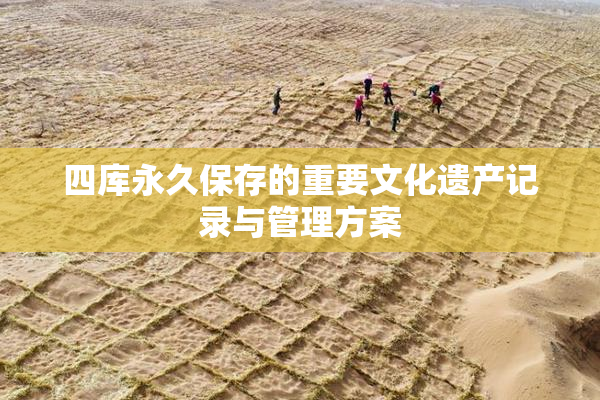 四库永久保存的重要文化遗产记录与管理方案