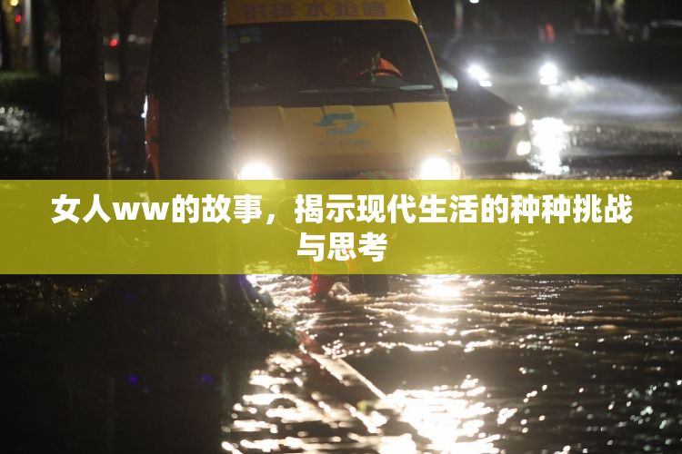 女人ww的故事，揭示现代生活的种种挑战与思考