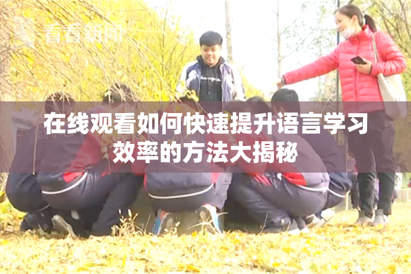 在线观看如何快速提升语言学习效率的方法大揭秘