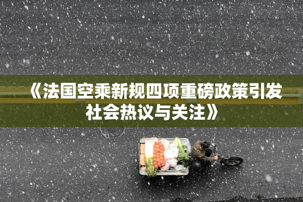 《法国空乘新规四项重磅政策引发社会热议与关注》