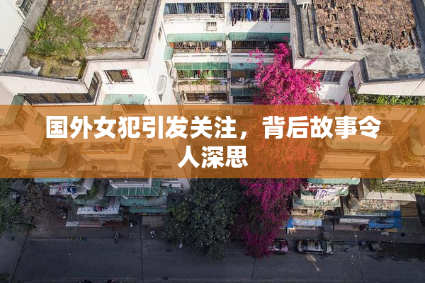 国外女犯引发关注，背后故事令人深思