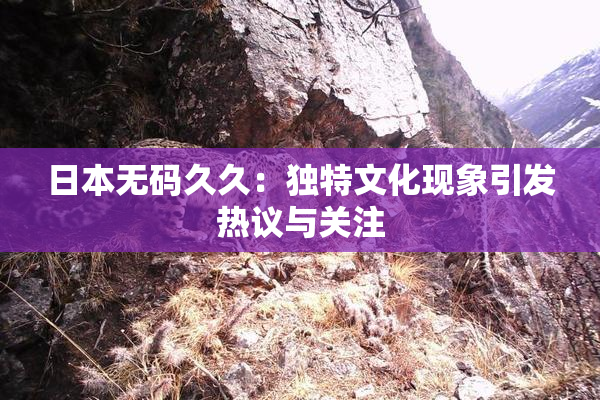 日本无码久久：独特文化现象引发热议与关注