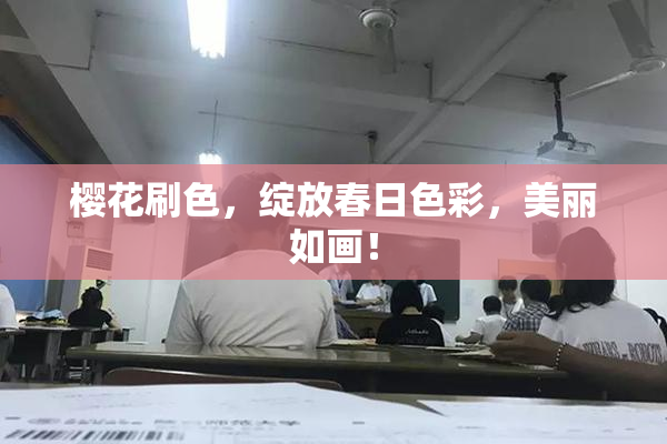 樱花刷色，绽放春日色彩，美丽如画！