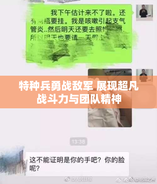 特种兵勇战敌军 展现超凡战斗力与团队精神