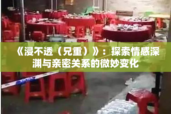 《浸不透（兄重）》：探索情感深渊与亲密关系的微妙变化