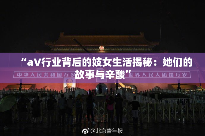 “aV行业背后的妓女生活揭秘：她们的故事与辛酸”