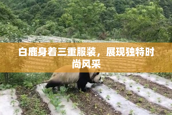 白鹿身着三重服装，展现独特时尚风采