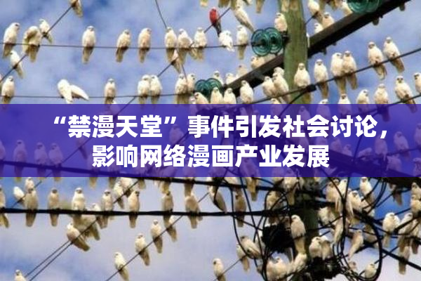 “禁漫天堂”事件引发社会讨论，影响网络漫画产业发展