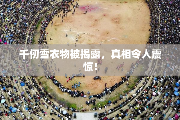 千仞雪衣物被揭露，真相令人震惊！