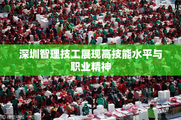深圳智理技工展现高技能水平与职业精神