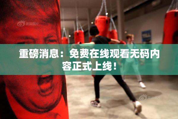 重磅消息：免费在线观看无码内容正式上线！