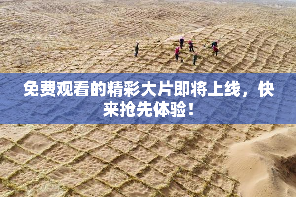 免费观看的精彩大片即将上线，快来抢先体验！