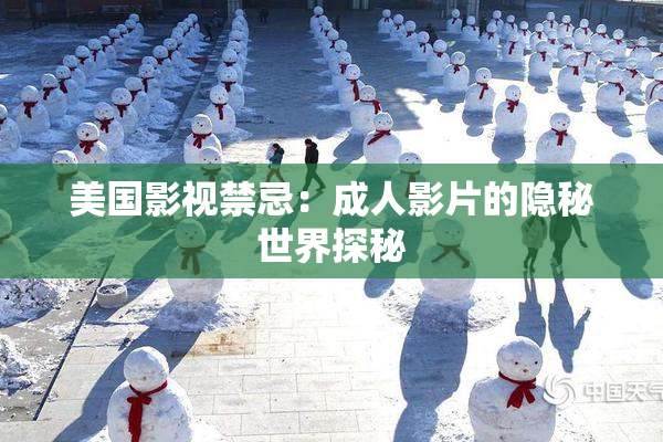 美国影视禁忌：成人影片的隐秘世界探秘