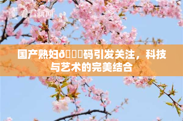 国产熟妇🈚码引发关注，科技与艺术的完美结合