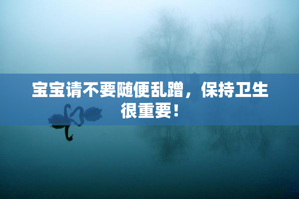 宝宝请不要随便乱蹭，保持卫生很重要！