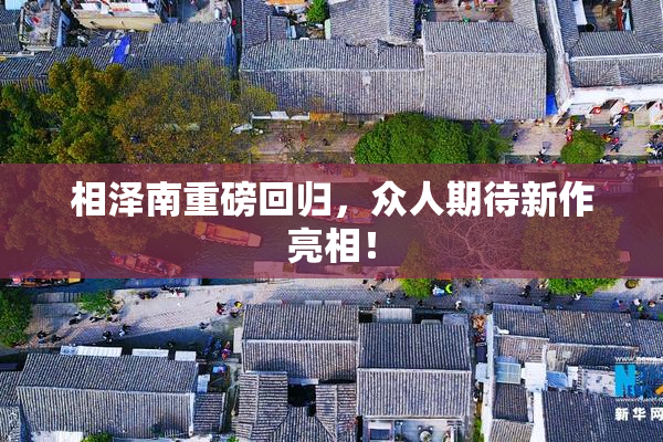 相泽南重磅回归，众人期待新作亮相！