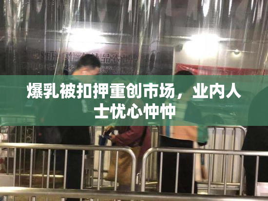 爆乳被扣押重创市场，业内人士忧心忡忡