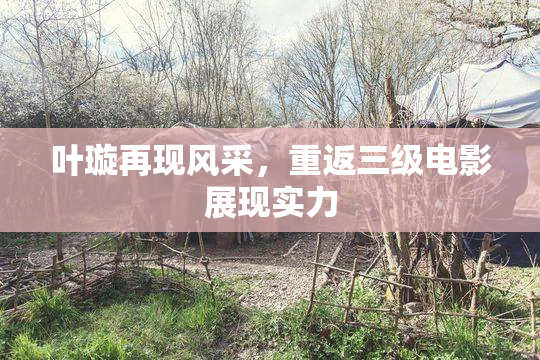 叶璇再现风采，重返三级电影展现实力