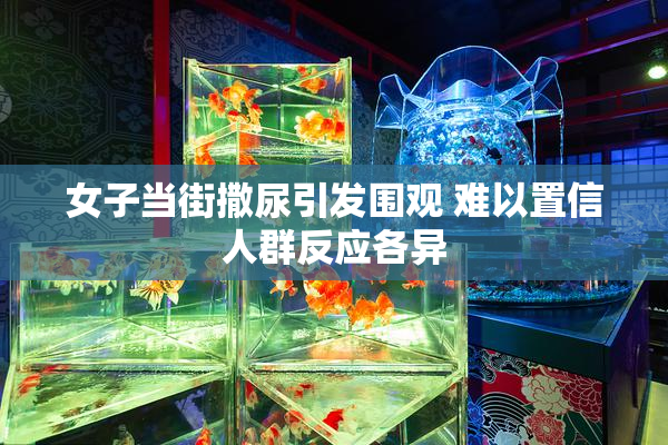 女子当街撒尿引发围观 难以置信人群反应各异