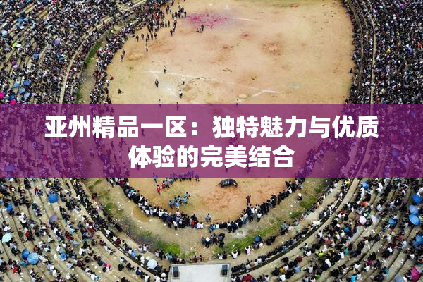亚州精品一区：独特魅力与优质体验的完美结合