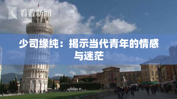 少司缘纯：揭示当代青年的情感与迷茫
