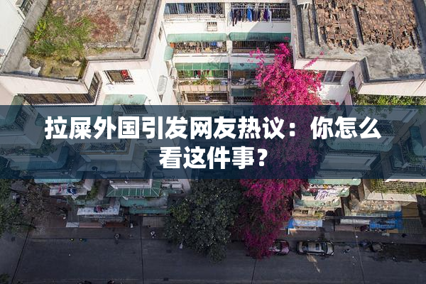 拉屎外国引发网友热议：你怎么看这件事？