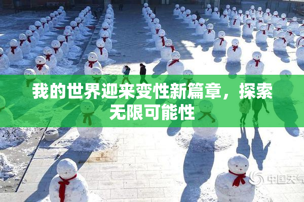 我的世界迎来变性新篇章，探索无限可能性