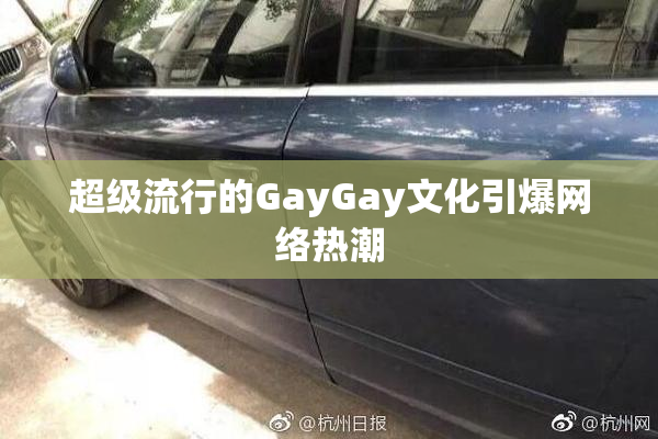 超级流行的GayGay文化引爆网络热潮