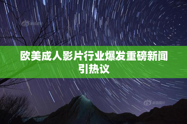 欧美成人影片行业爆发重磅新闻引热议