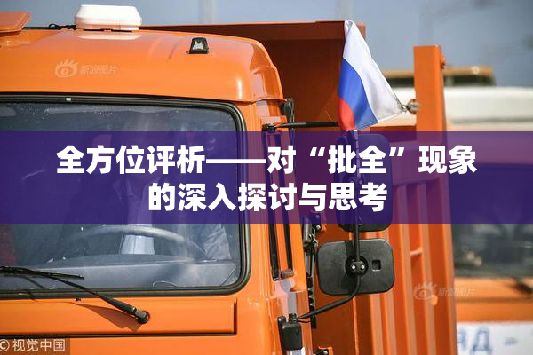 全方位评析——对“批全”现象的深入探讨与思考