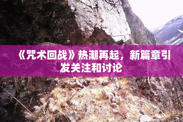 《咒术回战》热潮再起，新篇章引发关注和讨论
