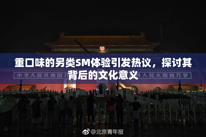 重口味的另类SM体验引发热议，探讨其背后的文化意义