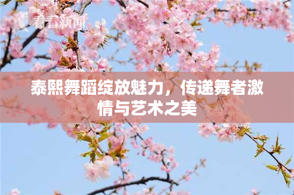 泰熙舞蹈绽放魅力，传递舞者激情与艺术之美