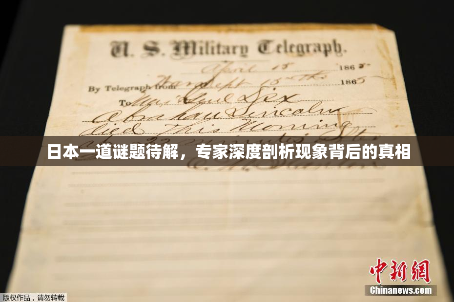 日本一道谜题待解，专家深度剖析现象背后的真相